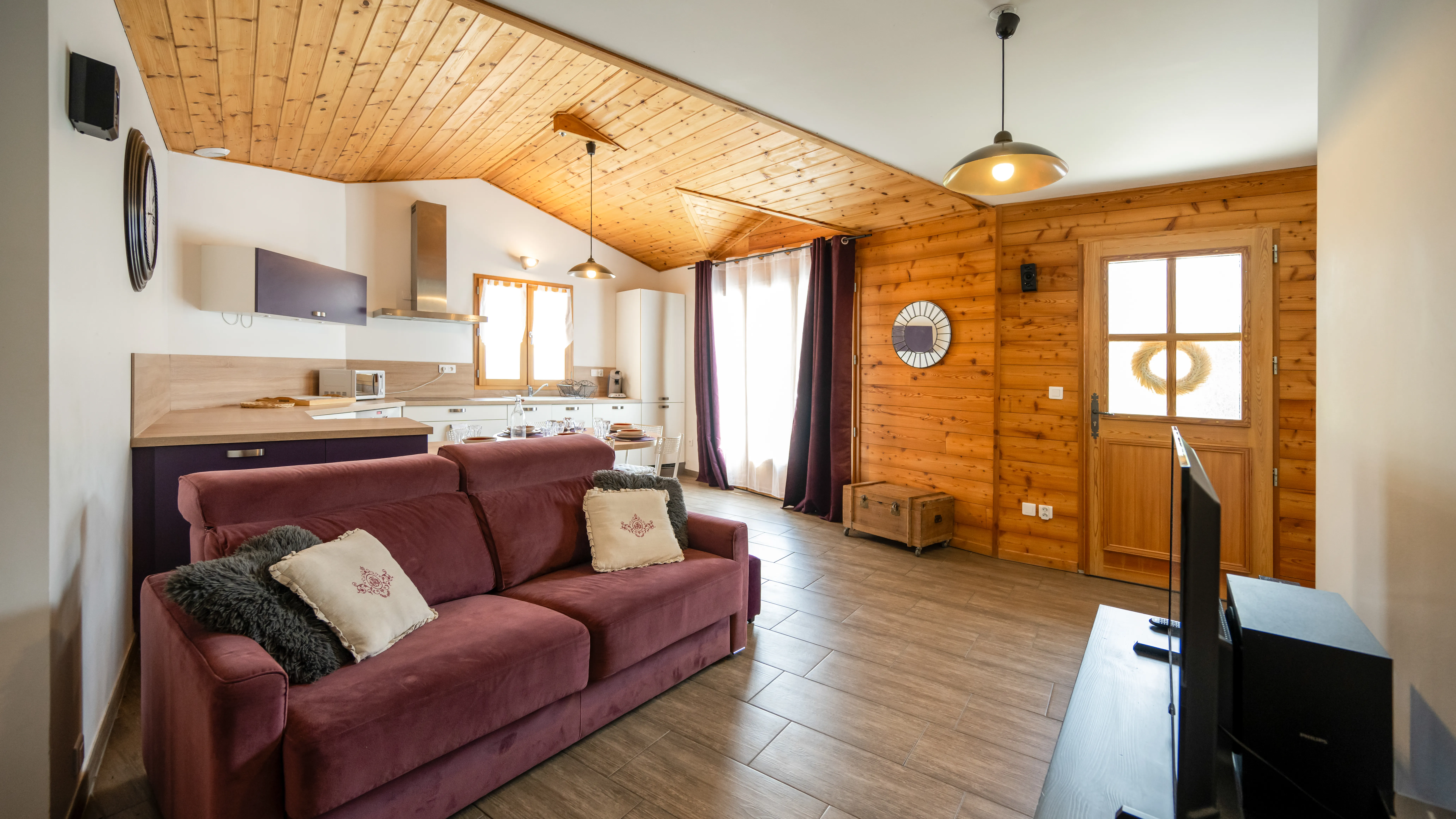 Innenansicht der Unterkunft En toute amitie im Ubaye-Tal